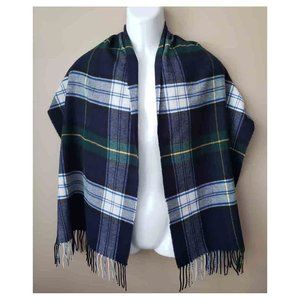 Women's Wide Tartan Plaid Scarf Acrylic 62.5" X 16"